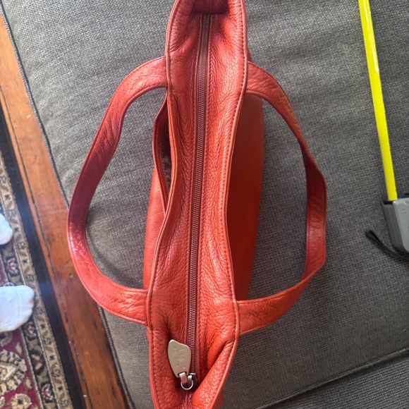 Libaire brick color leather purse - Picture 4 of 8